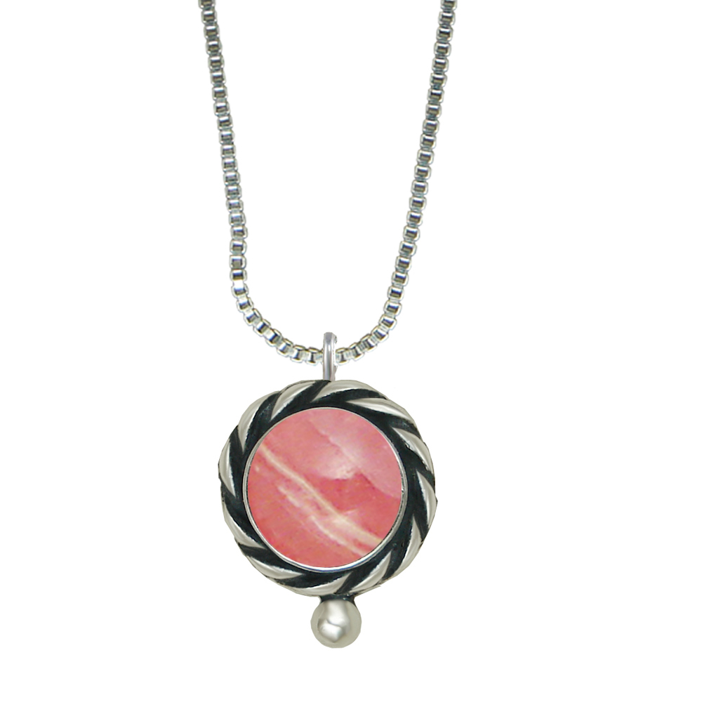 Sterling Silver Little Rhodocrosite Pendant Necklace